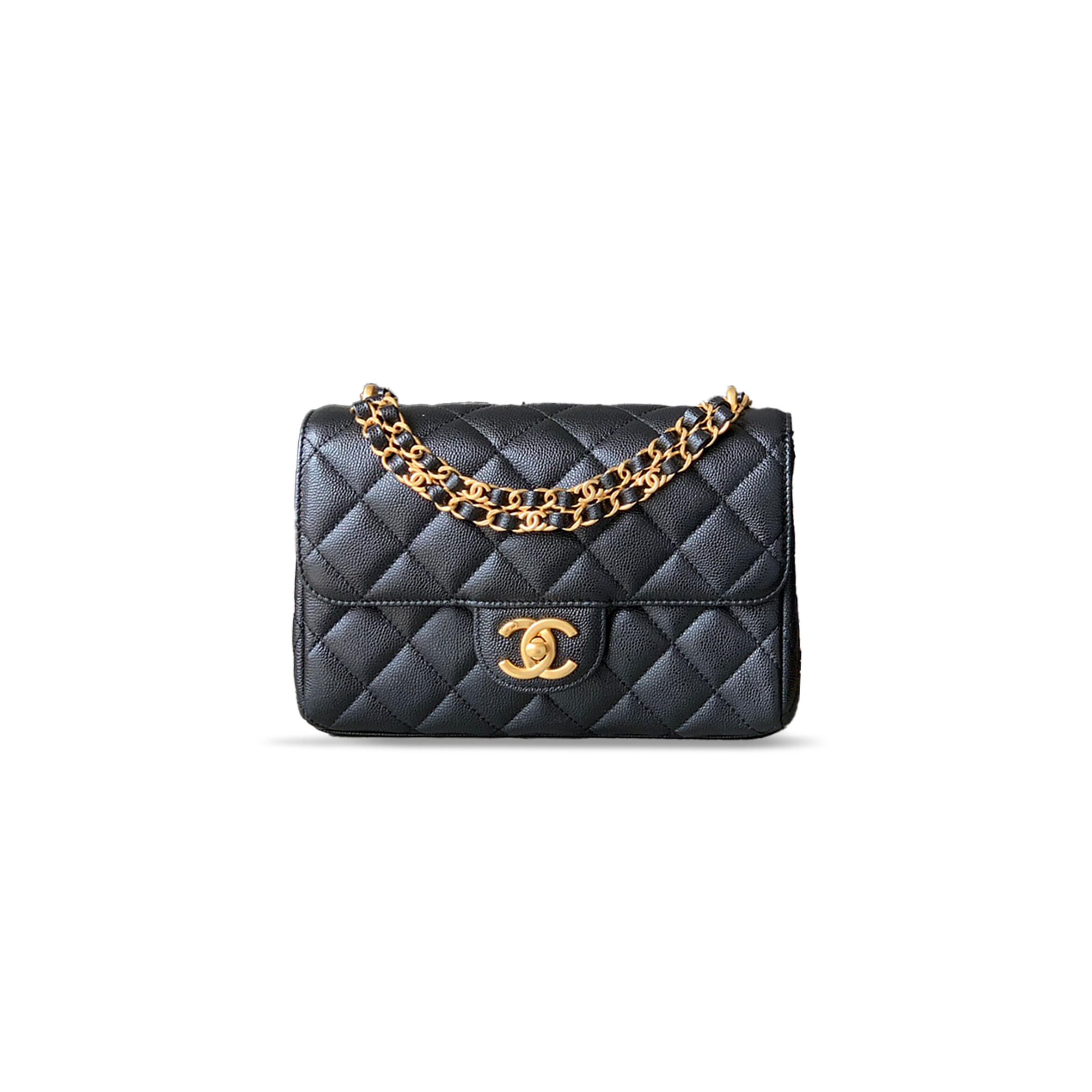 CHANEL CAVIAR WALLET ON CHAIN 321491 (18*13*5.5cm)
